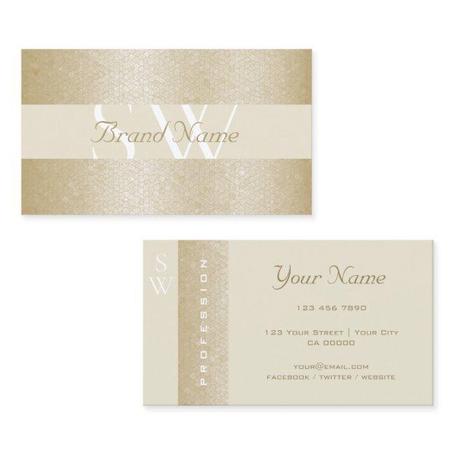 Beautiful Pearl and White with Monogram Quality