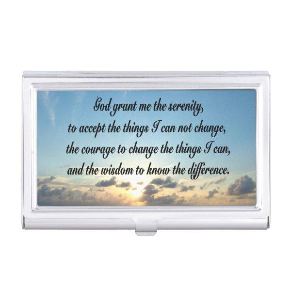 BEAUTIFUL SERENITY PRAYER OCEAN PHOTO CASE FOR