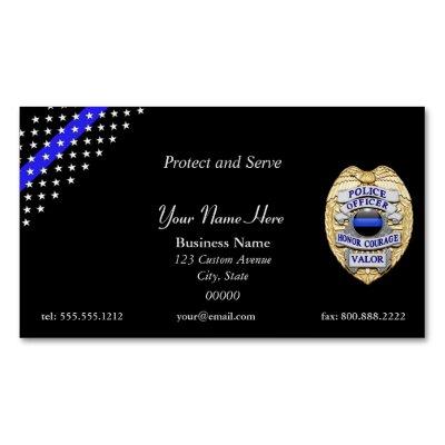 Beautiful Thin Blue Line Police Stars and Stripes Magnetic