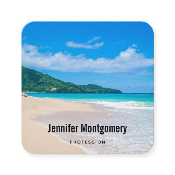 Beautiful Tropical Destination Scenic Beach Square