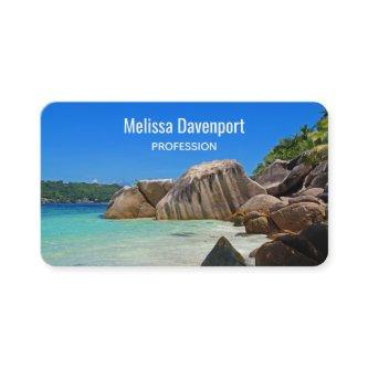 Beautiful Tropical Sea with Rock Covered Coast
