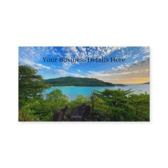 Beautiful View Scenic Tropical Seychelles Island