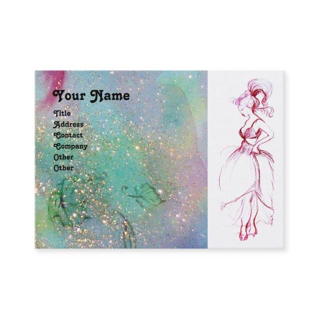 BEAUTY FASHION ,red pink blue green white
