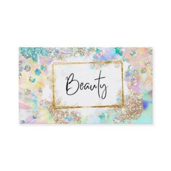 *~* BEAUTY Glitter Frame Abstract Pastel Rainbow