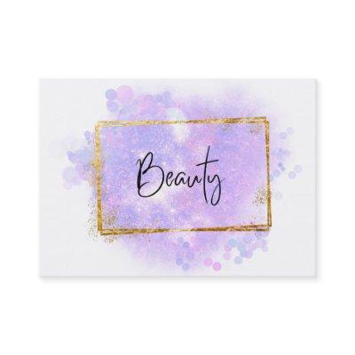 *~* BEAUTY - Glitter Gold Frame  Lavender Glow