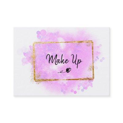 *~* BEAUTY - Glitter Gold Frame Pink Glow