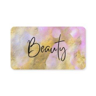 *~* BEAUTY Script Gold Foil Pink