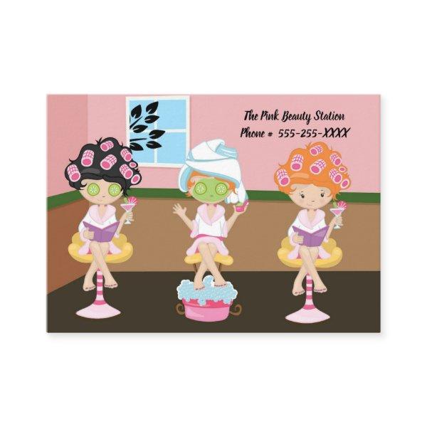 Beauty Shop  Design Three Women Being Pampered