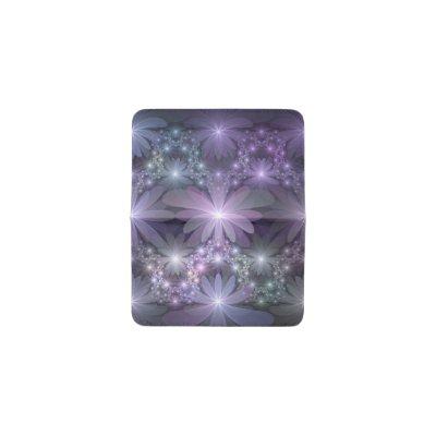 Bed of Flowers Trendy Shiny Abstract Fractal Art Card Holder