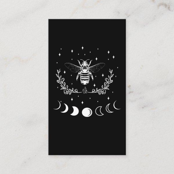 Bee Crescent Moon Witchcraft Wicca Goth Insect