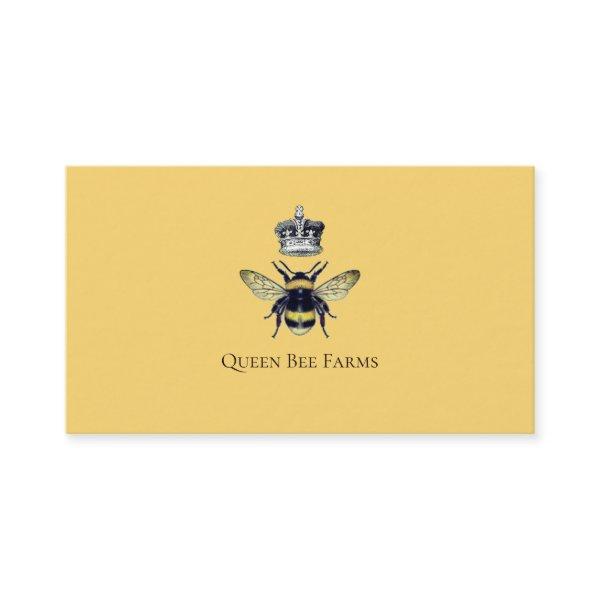 Bee Crown Beekeeping Apiary Honey Bee Yellow Gold