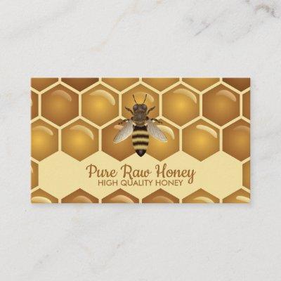 Bee on the Honeycomb Apiarist logo