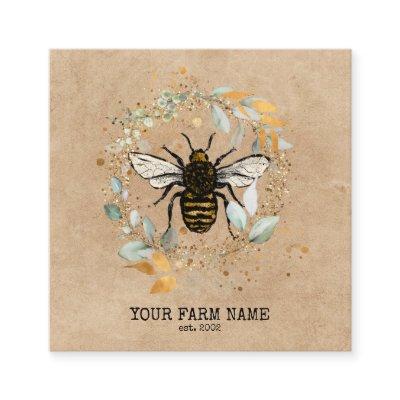 Beekeeper Apiarist Bee Farm Honeybees Honeycomb Bu Square