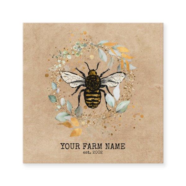 Beekeeper Apiarist Bee Farm Honeybees Honeycomb Bu Square