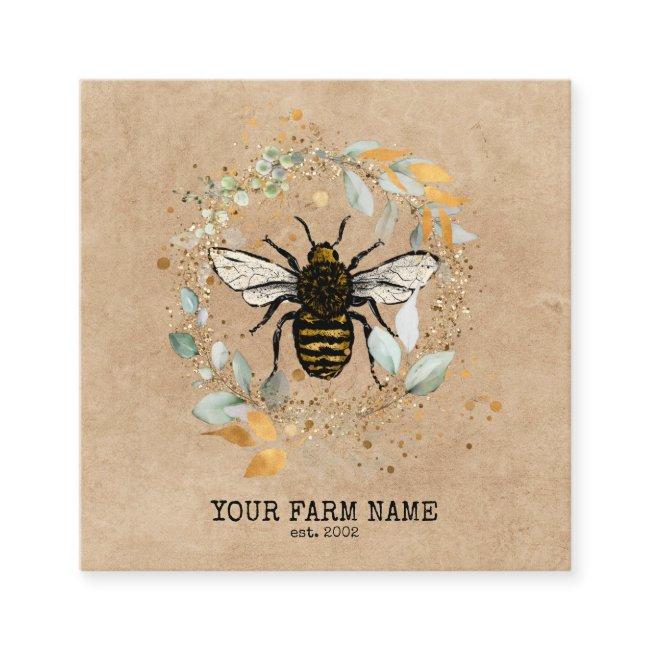 Beekeeper Apiarist Bee Farm Honeybees Honeycomb Bu Square