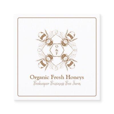 Beekeeper Bees Rustic Honeycomb Farm Apiary Square