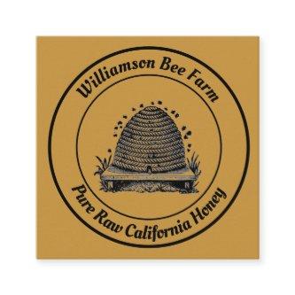 BeeKeeper Honey Apairist Vintage Hive Design Square