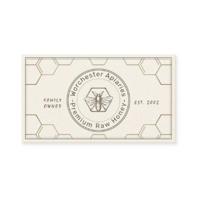 Beekeeper Honey Customer Loyalty Card Ivory