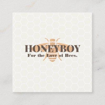 Beekeeper Honeybee Logo Honeycomb Square Business Square