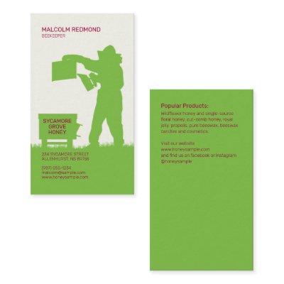 Beekeeper Silhouette Grass Green