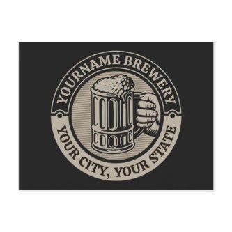 Beer Brewing Personalized NAME Brewery Big Mug  Postcard