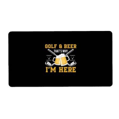 Beer Drinker Golf And Beer Birthday Label