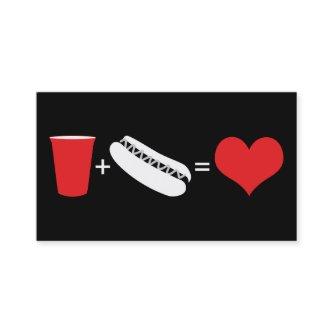 beer + hot dogs = love