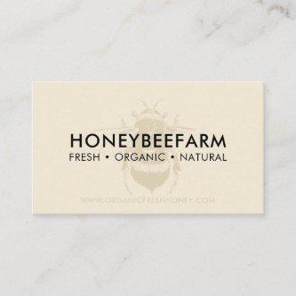 Beige Clean simple Bumble Bee Apiary Honey
