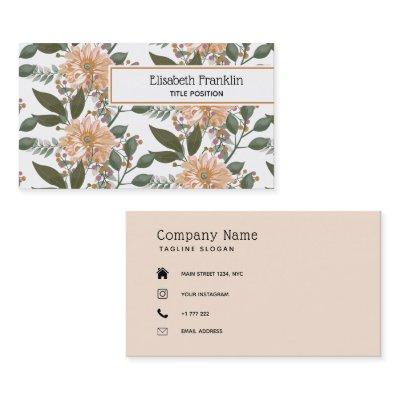Beige Flowers Pattern