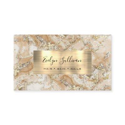 Beige Gold Fluid Marble