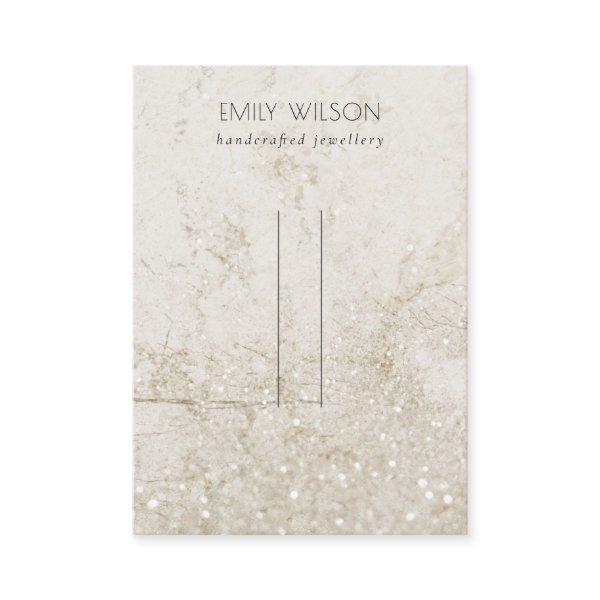 Beige Gold Marble Glitter Hairclips Pin Display
