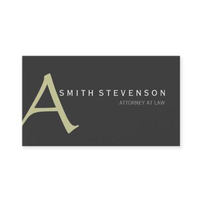 Beige Gray Monogram Attorney