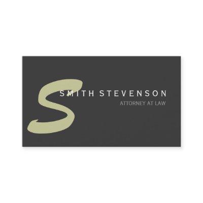 Beige Gray Monogram Attorney