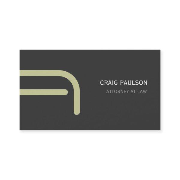 Beige Gray Monogram Attorney
