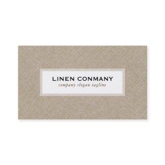 Beige Linen Burlap Texture White Background