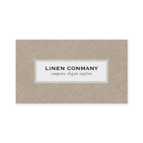 Beige Linen Burlap Texture White Background