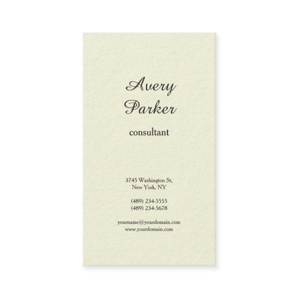 Beige Plain Modern Minimalist Professional