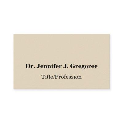 Beige, Professional & Basic