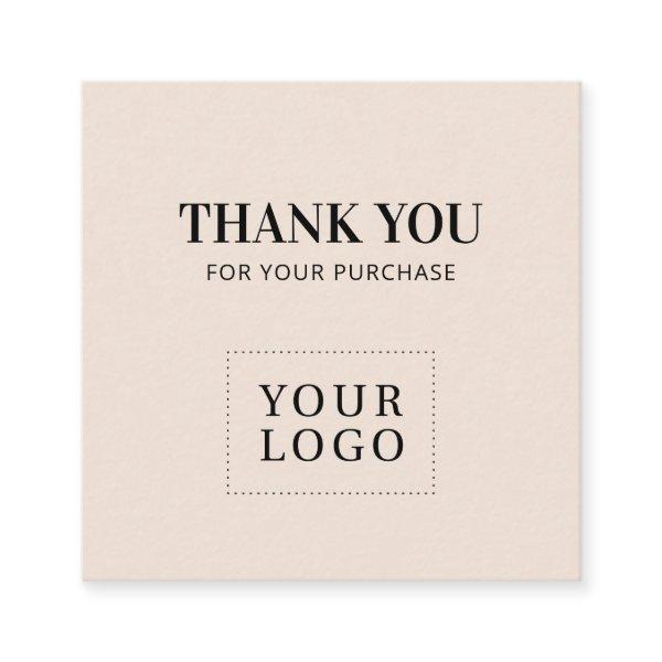 Beige Simple Modern Thank you