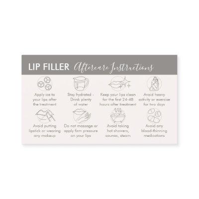 Beige Tann Cream Lip Filler Aftercare Instructions