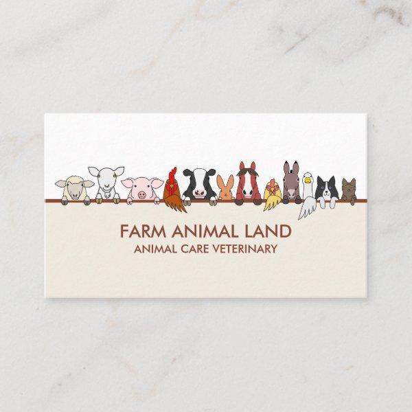 Beige Terracotta Farm Animals Veterinary pet