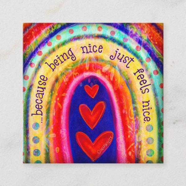 Being Nice Feels Nice~ Inspirivity kindness cards