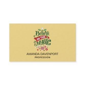 Believe in the Magic Christmas Typography