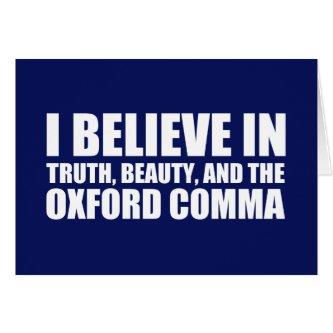 Believe in the Oxford Comma Humor