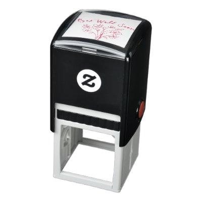 Beloved flower self-inking stamp