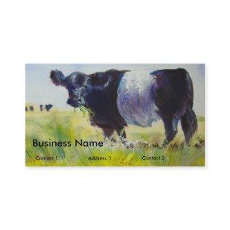 Belted Galloway Cows Painting