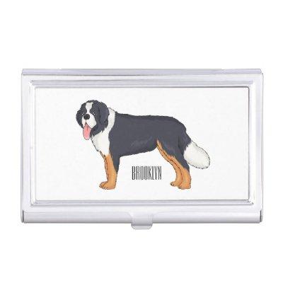 Bernese mountain dog cartoon illustration   case