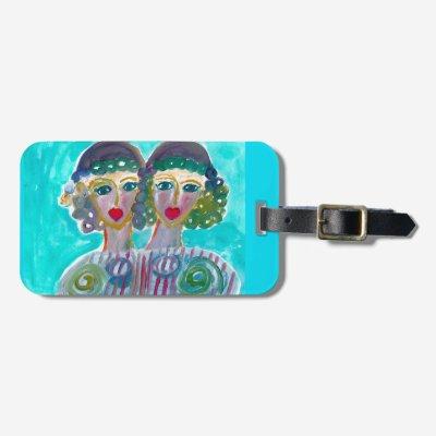 Beside Myself Luggage Tag with  Slot