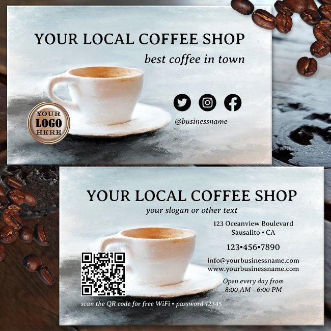 Best Coffee in Town QR Code Fine Art