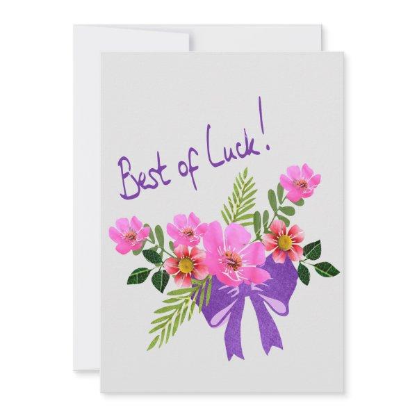 Best of Luck Flat card